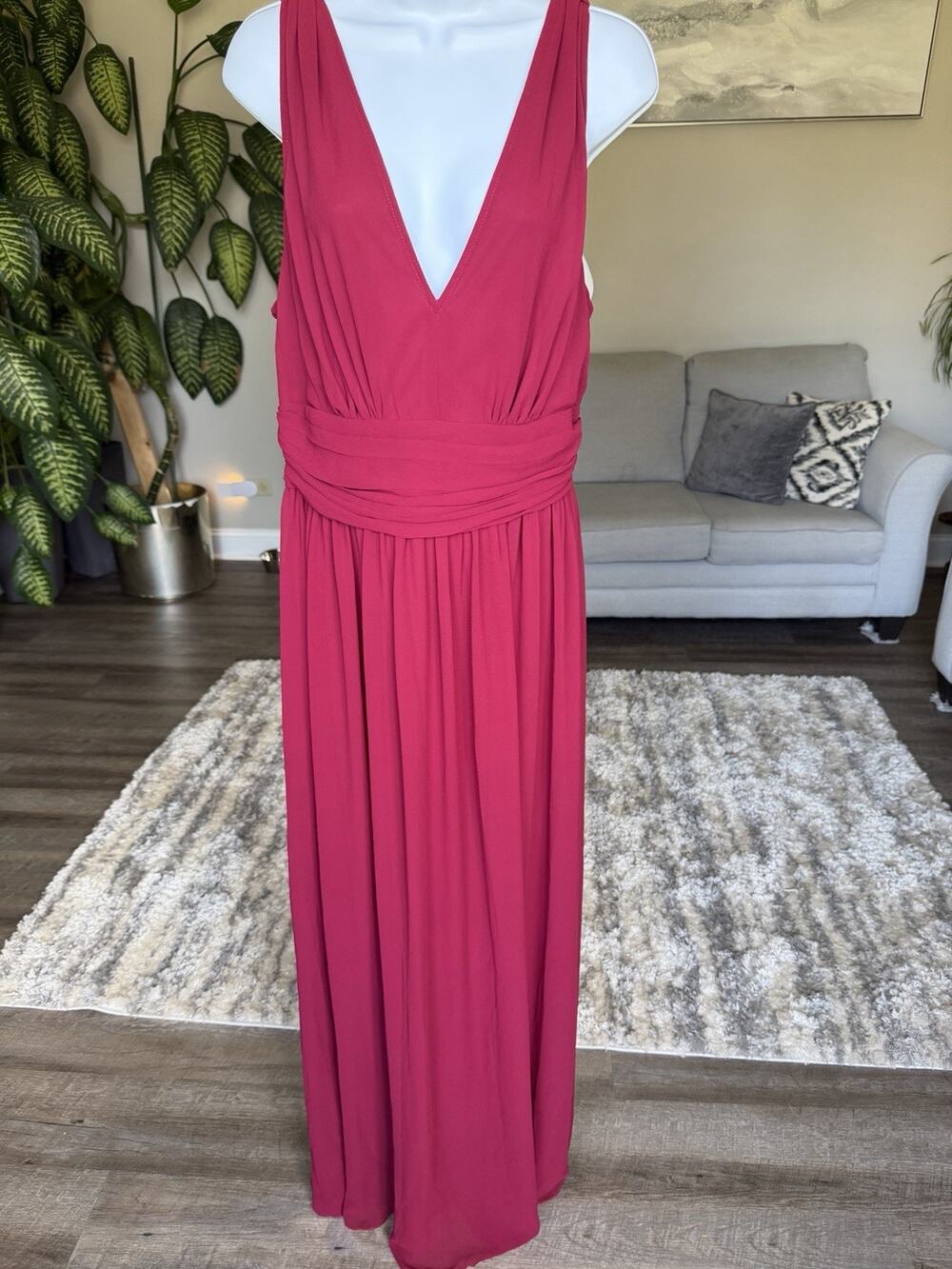 Ever Pretty Wine color Brides maid/wedding Guest Dress NWT size 4x # 1063